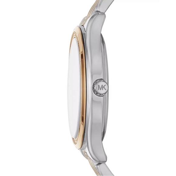 MICHAEL Michael Kors Mindy Watch Silver Gold NWT - Picture 6 of 11